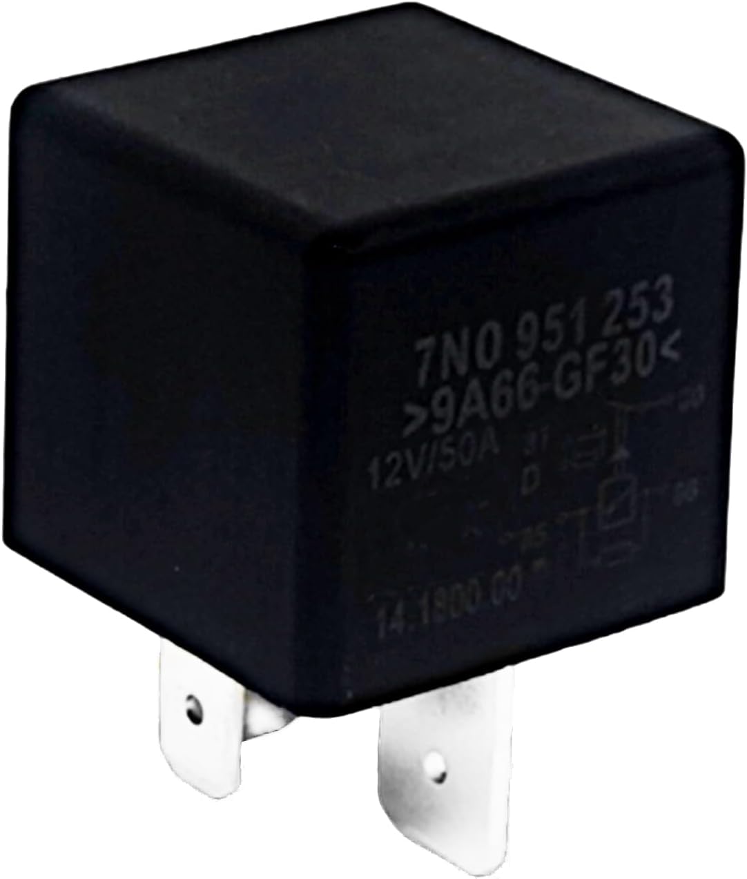 7N0951253#507 12VDC 50A 5 Pins Automotive Replacement Electrical System Relay Starter Relay Fits for 3D0951253A 95561502700