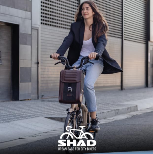 SHAD Bikes - Lenkertasche Fahrrad KLICKfix 8L - Retro Lenkertasche wasserdicht & kompakt - Fahrradlenkertasche für E-Bike -Fahrradtasche Lenker Damen & Herren