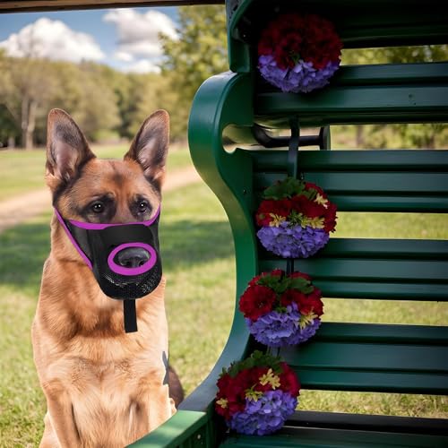 Maulkorb Für Hunde, 2 Stück Maulkorb Für Hunde, Weich, Verstellbare Schlaufe, Atmungsaktiv, Sicherer, Schneller Sitz Für Kleine, Mittelgroße Hunde, Verhindert Beißen, Kauen Und Bellen, S/M/L