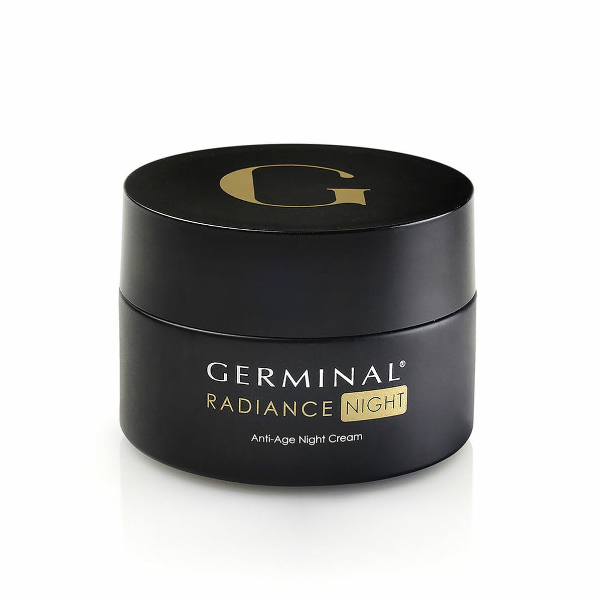 GERMINAL Radiance Night Anti-Falten-Creme für Damen, ab 40 Jahren, Nachtcreme für alle Hauttypen, verleiht Festigkeit und Leuchtkraft mit Botox-Like-Effekt und vereinheitlicht den Ton, 50 ml