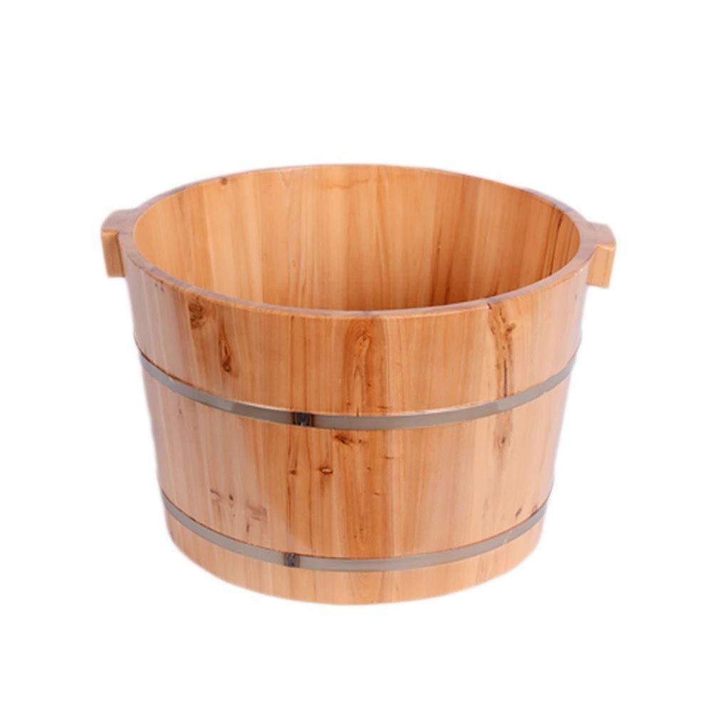 Bain de Pieds en Bois pour trempage des Pieds, Seau en Bois pour pédicure, Bassin pour Pieds pour Adultes, Seau de trempage des Pieds, Cadeau Lucky Star
