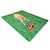 Ruff World Reusable Washable Pee Pads for Dogs – Custom Grass Pattern Training Mats, Odor Resistant, 48″x72″ Size