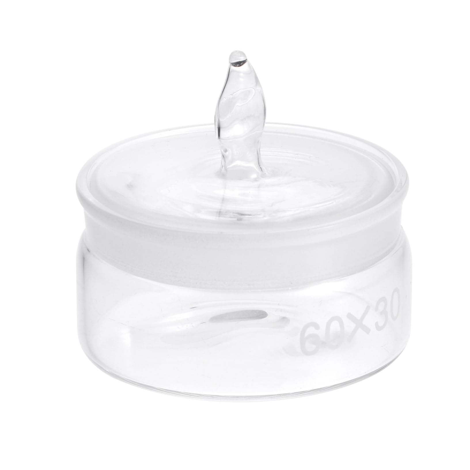 ULTECHNOVO 1pc Weighing Bottle Small Water Bottle Pan Bottle Caps Water Bottles Sample Cups Watchmaker Solution Jar Gravity Squeeze Wash Bottle Jet Hose Jugs Beaker Laboratory Equipment Glass