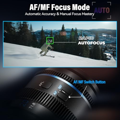 SIRUI 20mm T1.8 1.33X Anamorphic Lens, S35 Format Autofocus for Z Mount Cameras, Z5, Z50, Z6/6II, Z7/7II, ZFC, Z8, Z9 (Z Mount, Neutral Flare) - Image 4