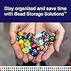 Bead Storage Solutions Elizabeth Ward Plastic Organizer Tray with Clear Snap Shut Lid for Sorting Craft Supplies, Fasteners, Crystals (2 Pack) #4