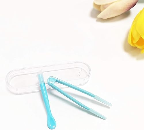 Miniatura 3 de JJLFresheners Aplicador de contacto azul, herramienta removedor de lentes de contacto, insertor+pinzas con punta suave, para lentes de contacto