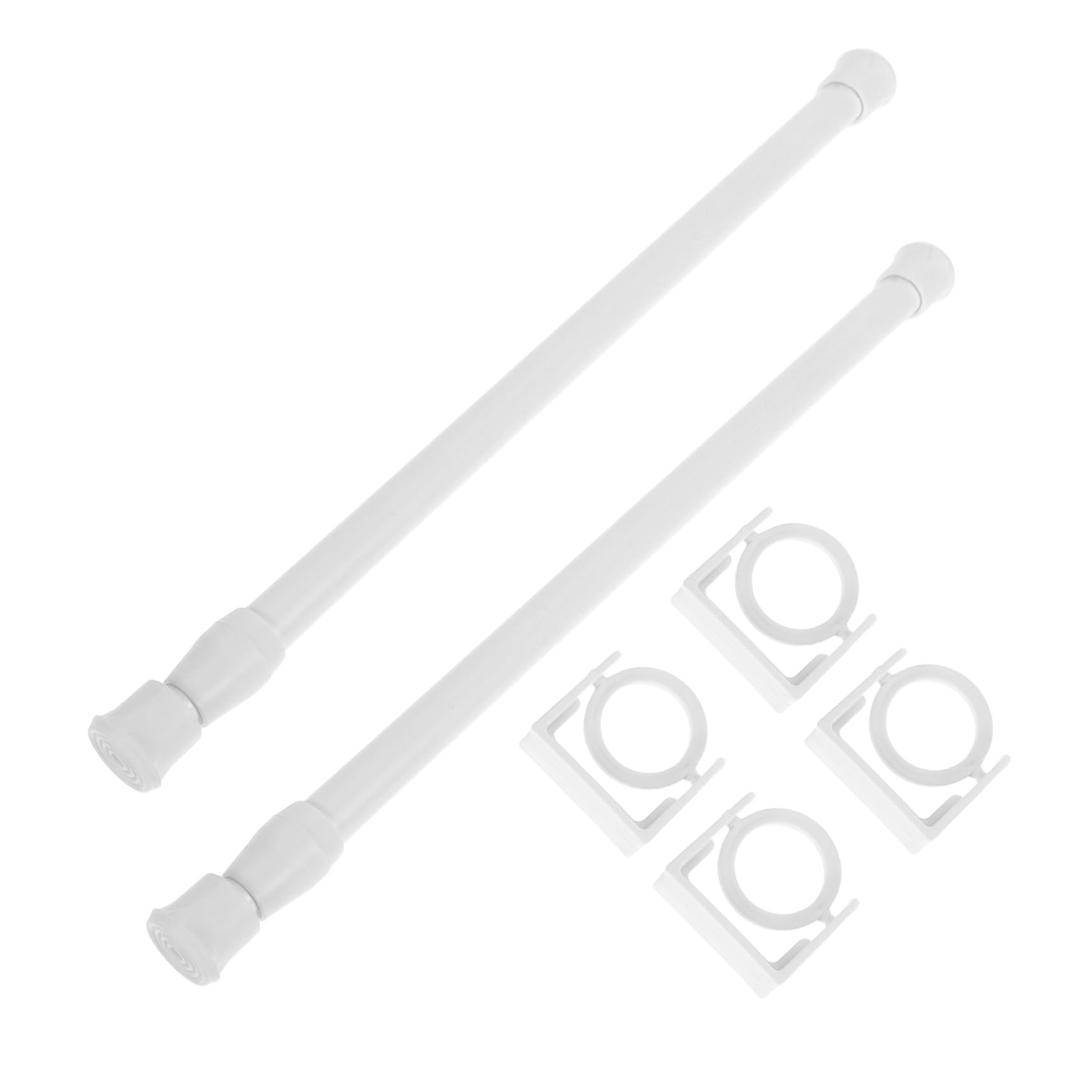 DECHOUS Minimalist Design 2pcs Telescopic Rod Brackets Easy Install Non-drill Towel Holders for Bathroom Kitchen