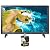 LG 24LQ520S-PU 24 inch Class LED HD Smart TV with webOS Bundle with 1 YR CPS Enhanced Protection Pack