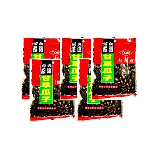 Amazon.co.jp: 甘草瓜子（味付けスイカの種） TOEI 台湾産 300g x5 