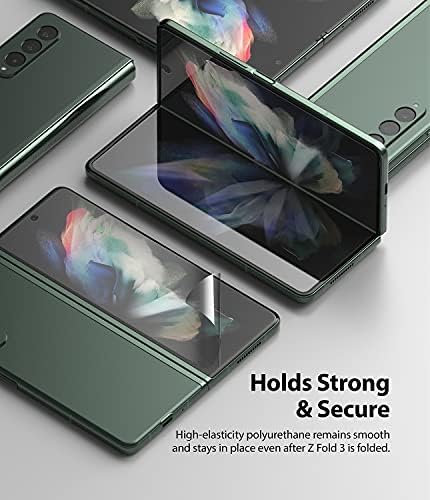 Ringke Film Screen Protector Compatible with Samsung Galaxy Z Fold 3, Full Coverage HD Clear Protective Film for Z Fold3 5G 2021