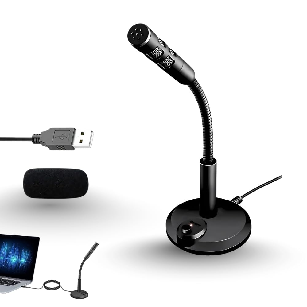 Drumstone (𝐒𝐩𝐞𝐜𝐢𝐚𝐥 𝟏𝟓 𝐘𝐞𝐚𝐫𝐬 𝐖𝐚𝐫𝐫𝐚𝐧𝐭𝐲 USB Desktop Microphone for PC Laptop, Plug and Play Condenser Mic with Mute Button, Noise Reduction for Streaming, Podcasting, Recording,-picture-27