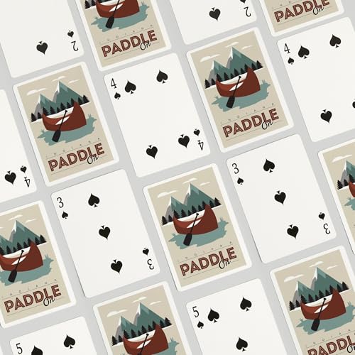 Lantern Press Indiana, Paddle On, 52 Cartas Póker miniatura 4