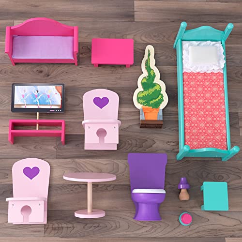 KidKraft 65830 Elegantes Puppenhaus Doll Manor – Bild 5
