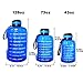 BuildLife Gallon Water Bottle with Straw - 128oz Large Water Bottles with Times to Drink More Daily - BPA Free Motivational Water Bottle 1 Gallon for Sports Outdoor(Blue, 1 Gallon)