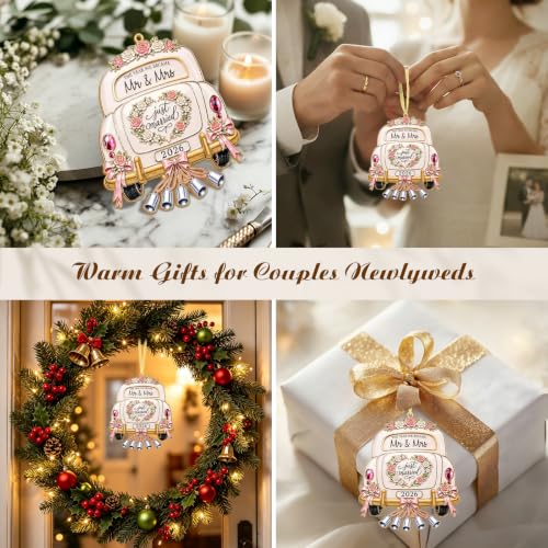 FaCraft Wedding Gifts for Couples 2026 Metal Wedding Ornament 2026 - Image 4