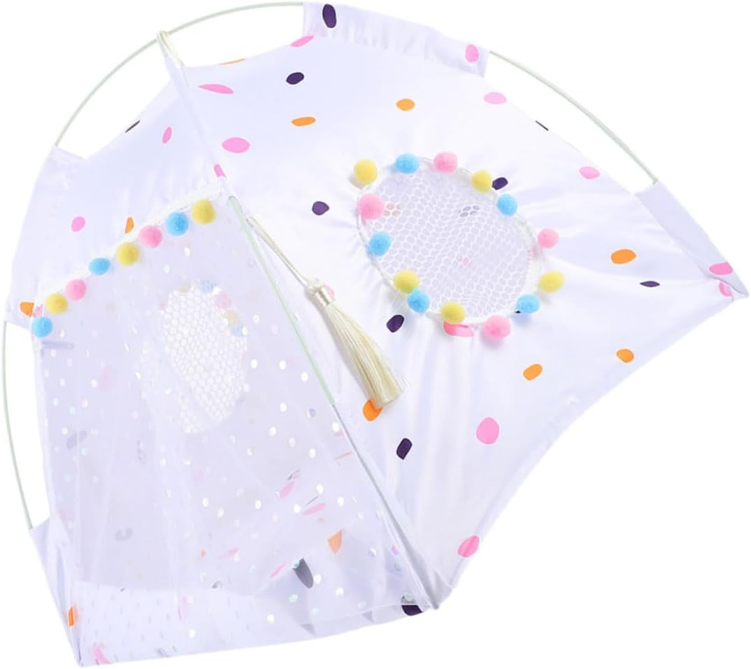 Pet Tent Bed for Cats and Dogs Breathable Dog Summer Tent Comfortable Folding Pet House for Indoor and Outdoor Use Easy Patio and Garden