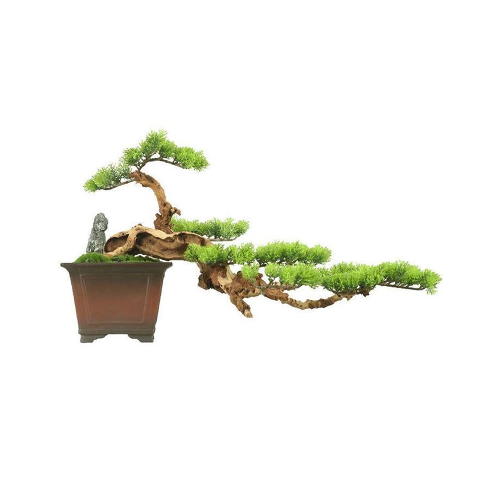GLJTUO Artificial Trees Indoor Faux Decorative Plant, Realistic Artificial Bonsai Tree for Home Office Garden Simulated Pine