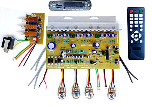 Image of TECH AND TRADE 4440 TRIPLE IC BASED DIY HOME THEATER AUDIO AMPLIFIER CIRCUIT BOARD KIT (BOARD WITH BLUETOOTH MODULE AND KARAOKE KIT)