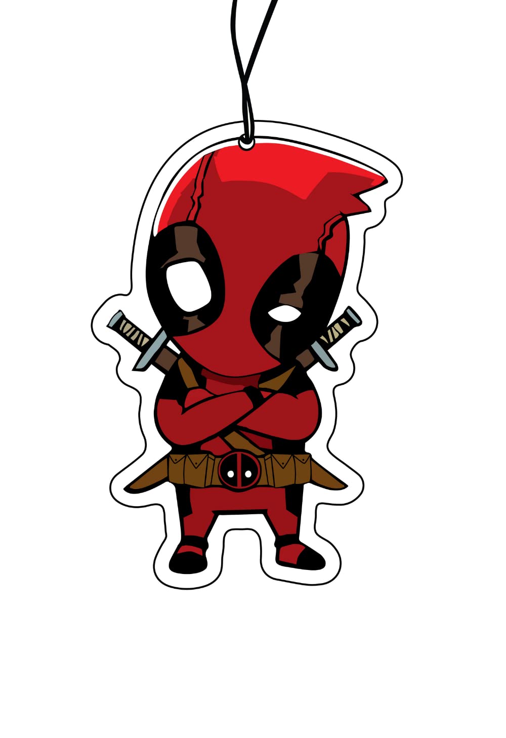 2x Deadpool Duftbaum/Lufterfrischer Duftbaum Auto lustig, Auto Duftspender, tuning, car air freshener, Duftanhänger Set Auto