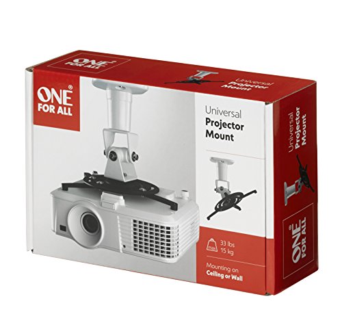 Soporte universal de techo One For All para proyectores con ajuste de ángulo estable 6