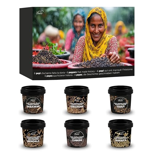 Poivres du monde Bembo remplacez le poivre fade par 6 poivres gourmets rares