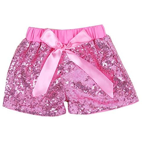 Cilucu Baby Girls Shorts Toddler Sequin Shorts Sparkles on Both Sides Pink 5T Cover