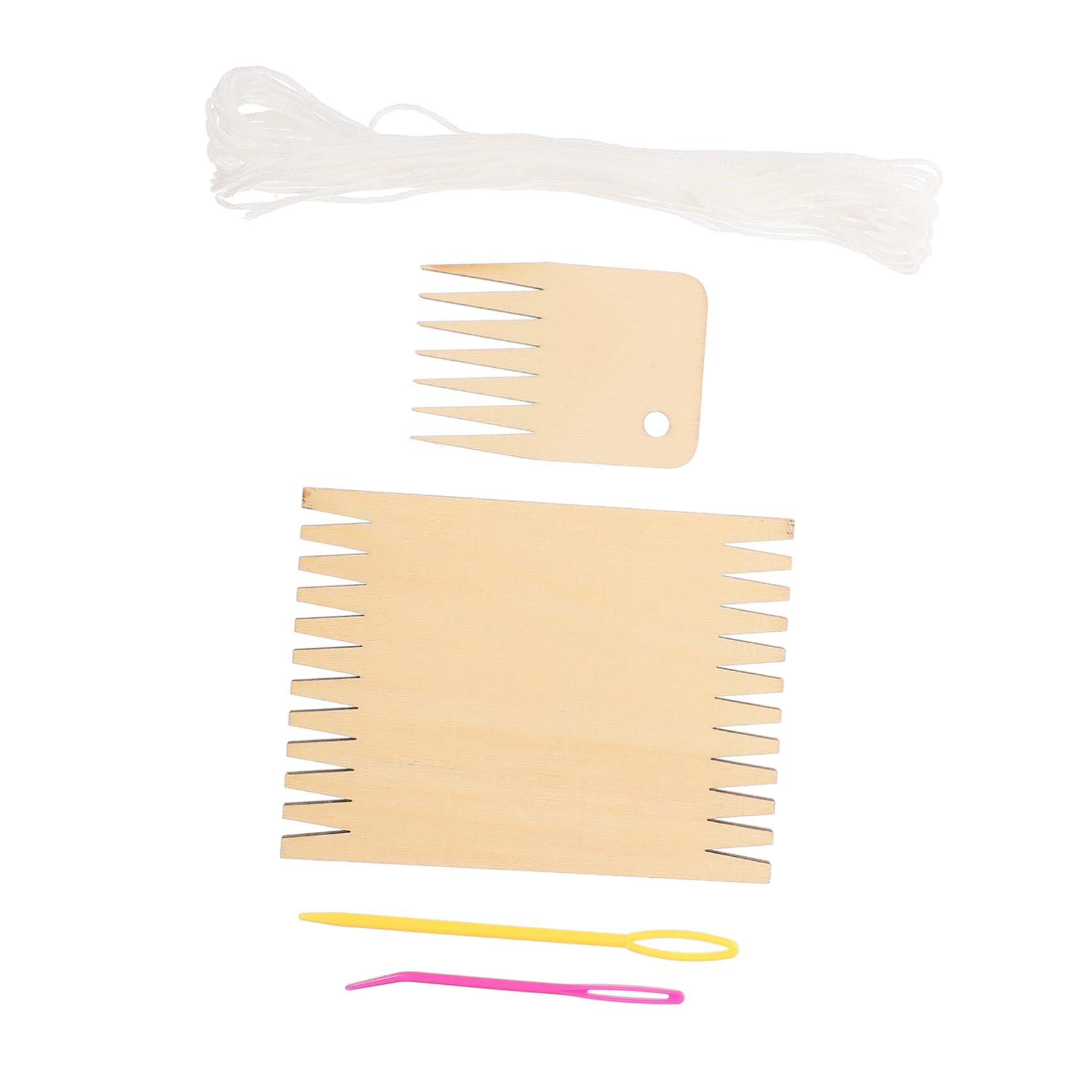 IWOWHERO Crafting Weaving Board Wooden Weaving Tool Braided Board Tool Set Handcraft Weave