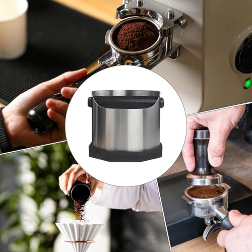 Recipiente para orujo de café de 750 ml con base antideslizante para cafeterías y el hogar 5