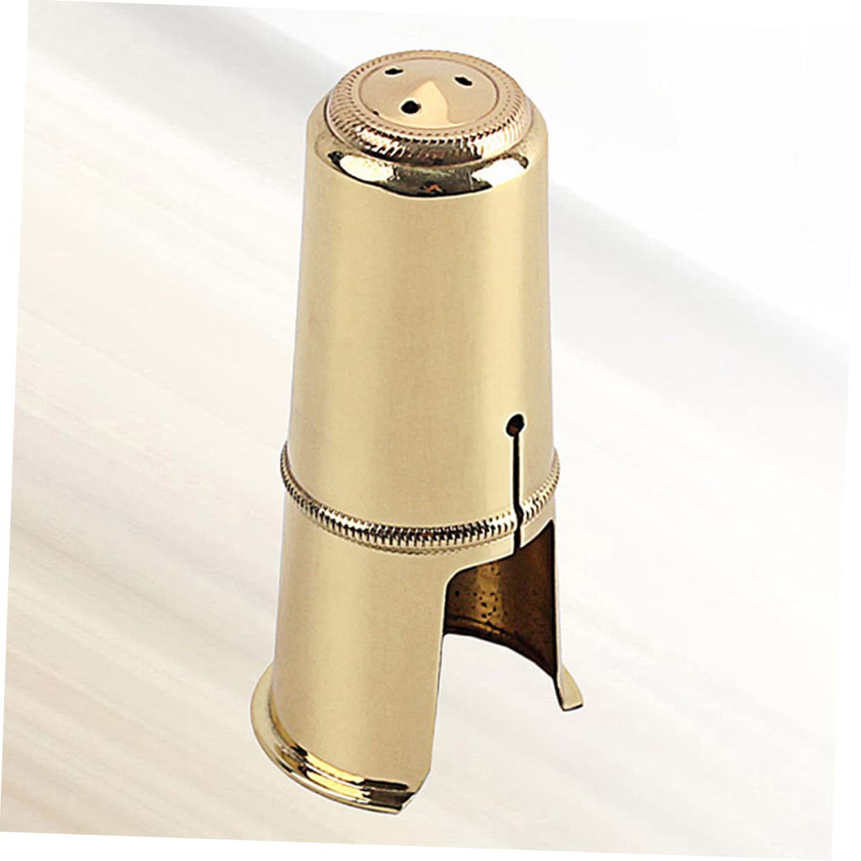 Tapa de Boquilla de Saxofón Tenor Dorado de Metal, Fácil de Transportar y Protege Polvo, Accesorio Esencial para Saxofón Tenor