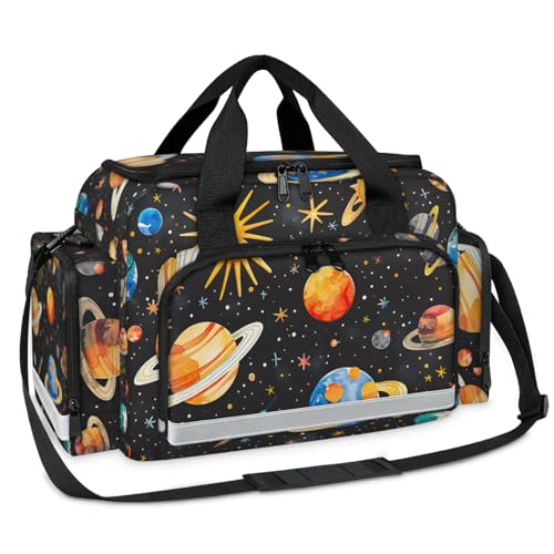 GzLeyigou First Aid Bags Empty, Starry Sky Planet Emergency Bag First Aid Kit Multiple Compartment Kit Carrier On Call Trauma Bag For Paramedics Emergency Medical Supplies Kit