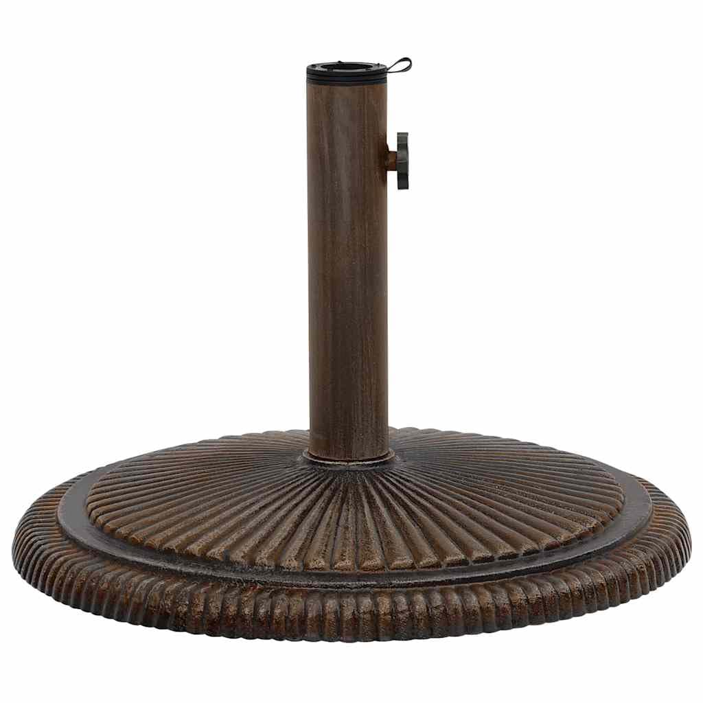 Socle de Parasol Bronze 45x45x30 cm Fonte, Pieds Base pour Parasol pour Terrasse, Piscine, Patio, Jardin, Restaurant