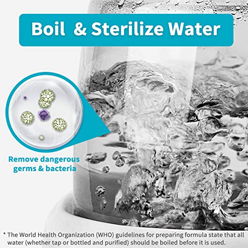 Baby Water Kettle- One Button Boil Cool Down and Keep Warm at Perfect Temperature 24/7 - Dispense Water Instantly- Replace Traditional Bottle Warmer