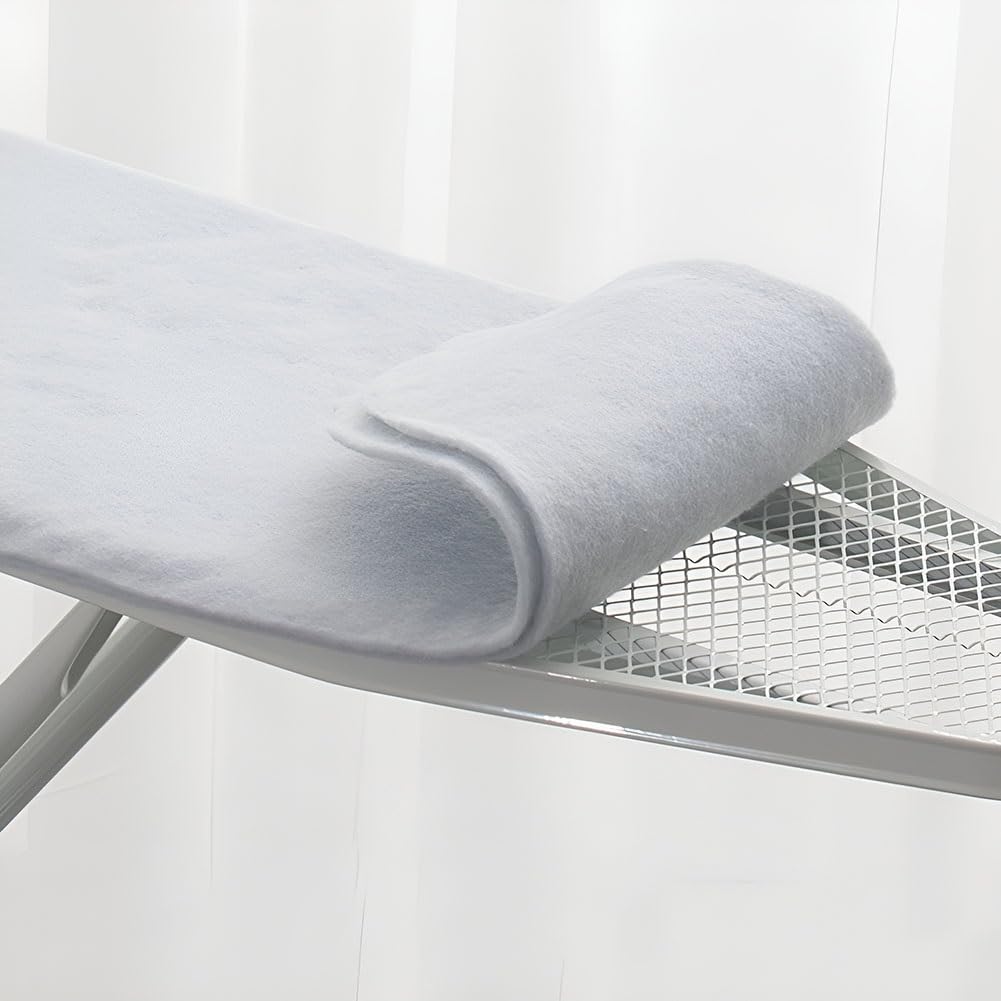 Funda elástica para tabla de planchar de 130 x 50 cm, parte superior de algodón para un planchado rápido y fácil, color marrón, se adapta a tablas estándar (39.3 pulgadas de largo x 15.3 pulgadas de