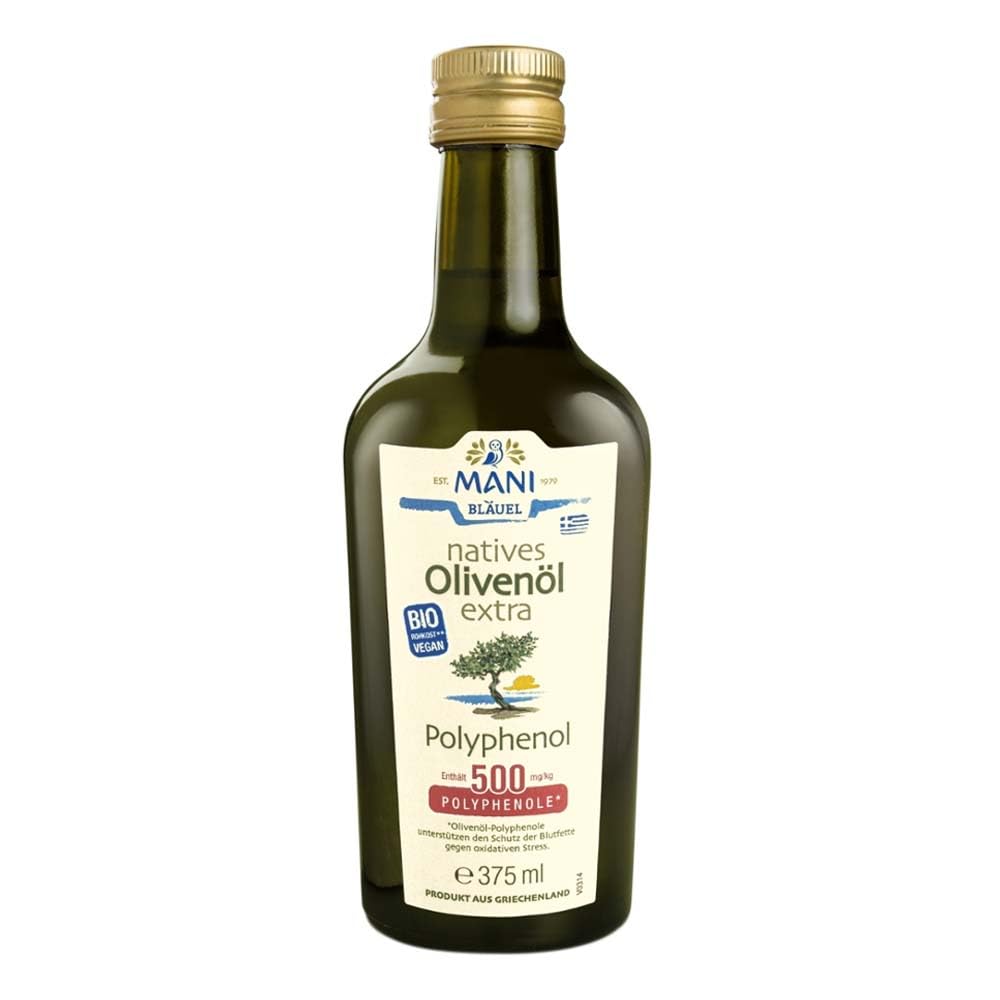 MANI natives Olivenöl extra, Polyphenol, bio 6 x 375 ml