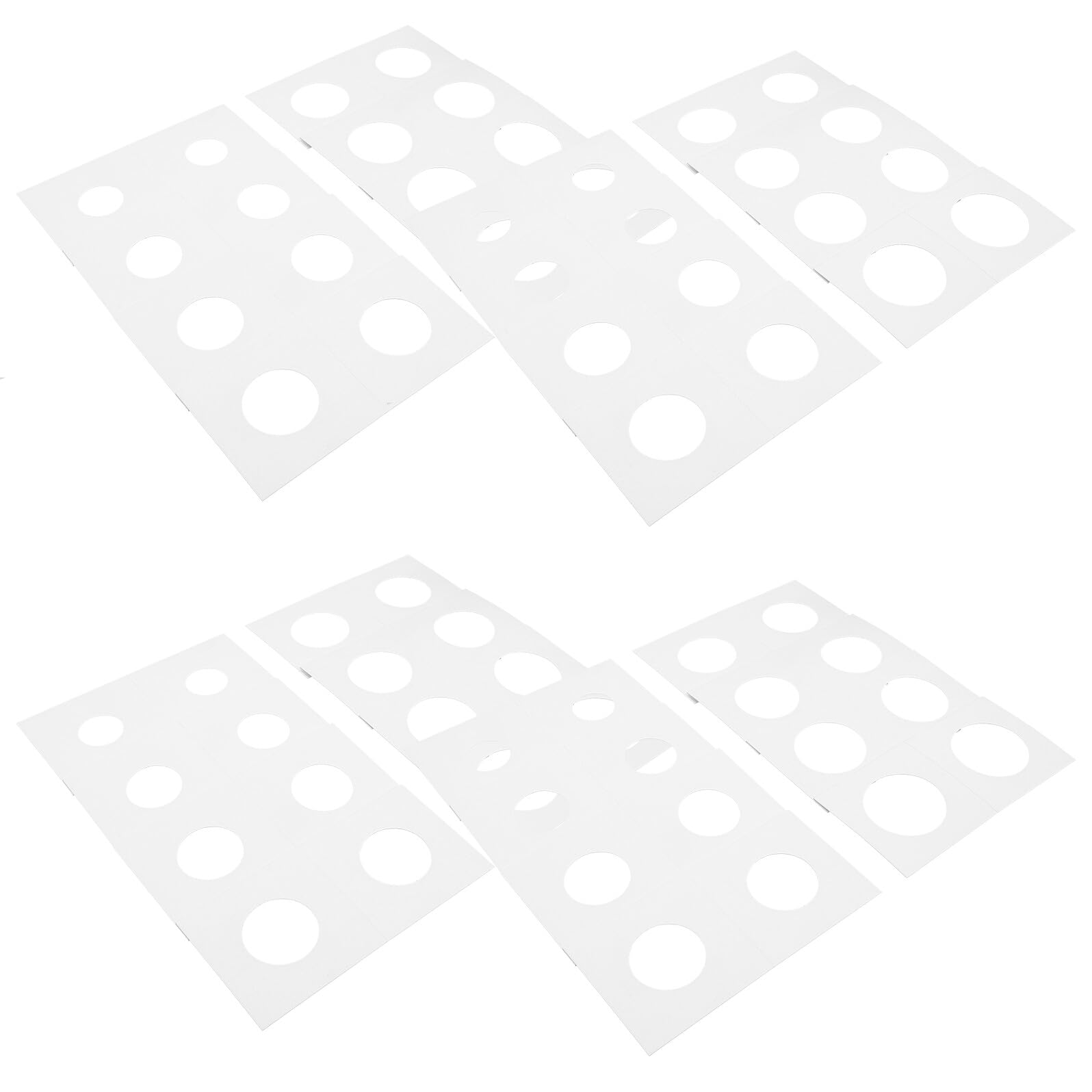 POPETPOP Lot de 400 Porte-pièces en Papier Assortiment 8 Tailles 17.5-31.5 Mm pour Collectionneurs Organiseur de Pièces Monnaie Protection Optimale Rangement Collection
