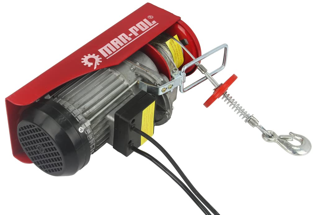 Argano elettrico Paranco sollevatore Montacarichi 300kg / 600kg 1200W Verricello Corda Acciaio Ø4,5mm 12m/6m telecomando da Soffitto Balcone Professionale Domestico
