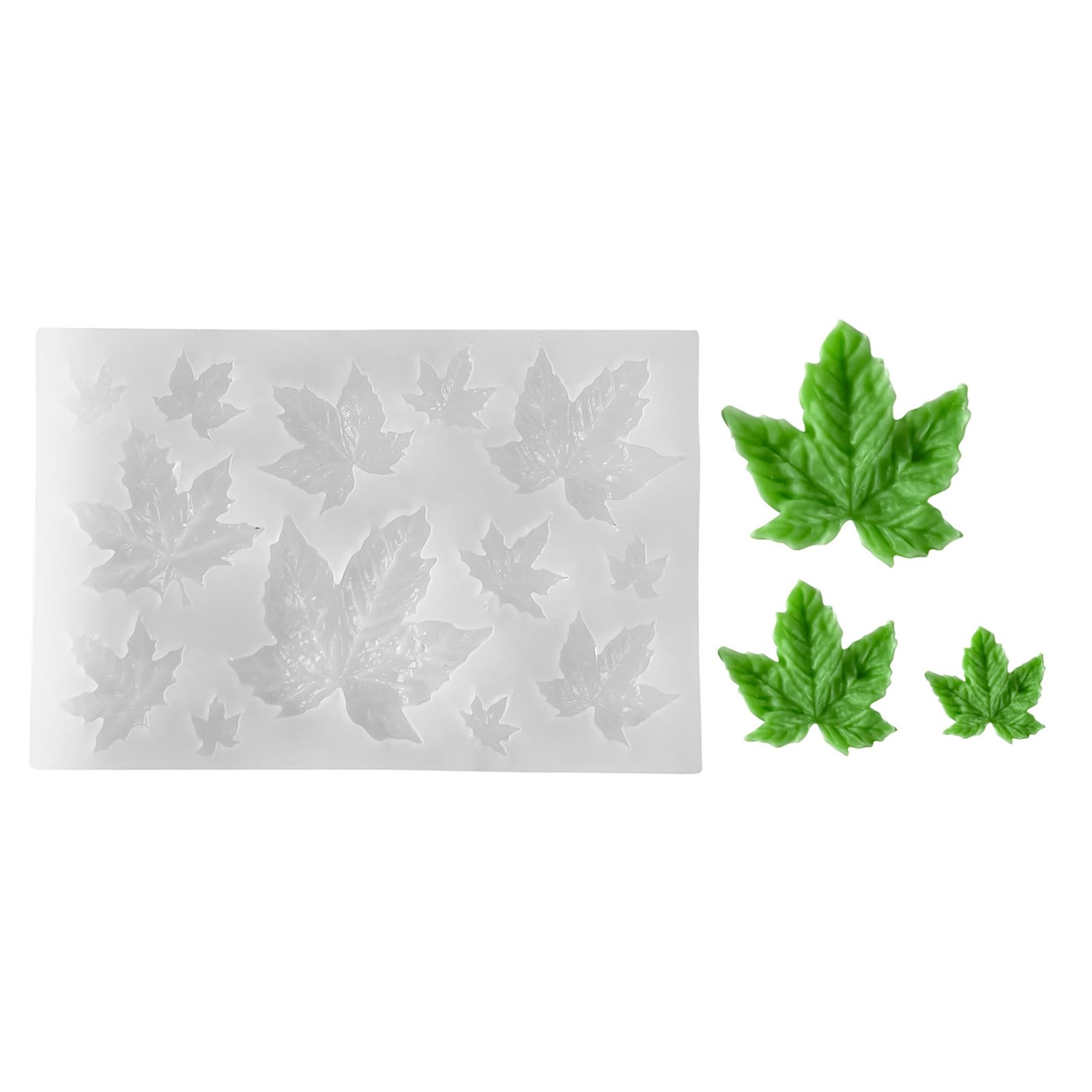 Lerpwige Food Grade Leaf Silicone Molds For Baking & Soap Making Cake Decorating Leaf Mold For Baking Tool