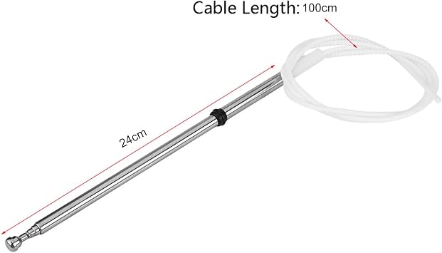 DAN&DRE Car Replacement Power AM/FM Radio Antenna Mast for Land Cruiser LX470 98‑07