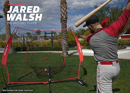 Powernet Baseball Softball Practice Net 7X7 With Travel Tee | Practice Hitting, Pitching, Batting, Fielding | Portable Backstop (Navy) #TOP3