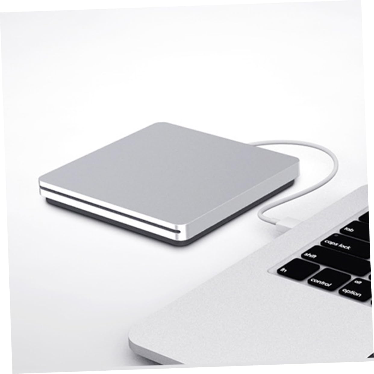 HEMOTON Unità Dvd Esterna 8x Abs Argento per Laptop e Computer | Riproduzione Musicale e Installazione Software, USB 3.0, Formato CD Rom/dvd Rom, Uso Domestico