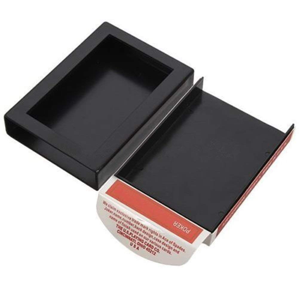 Ogquaton Creative Deck Vanish Disappearing Vanishing Poker Card Close Trick Box Tool - Black Cardstock - Magic Tool