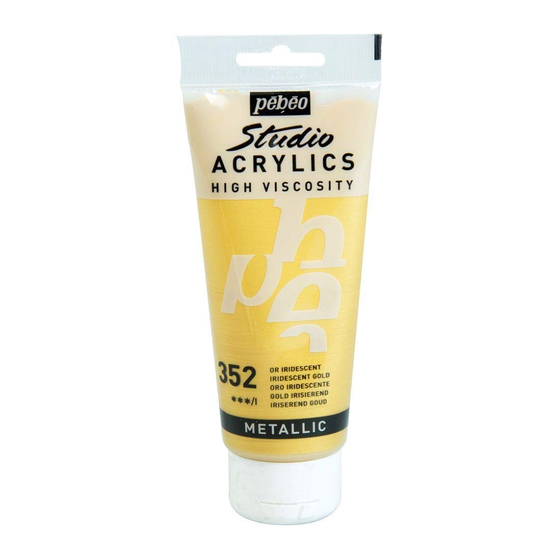 PEBEO High Viscosity Studio Acrylics - Gold (352) - Tube of 100 ML
