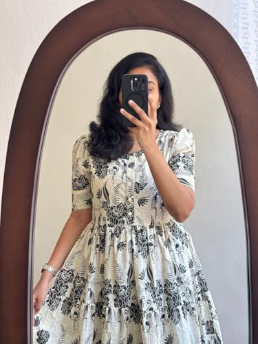 Image of Women's Rayon Printed Anarkali Kurta for Women and Girls, Regular Wear