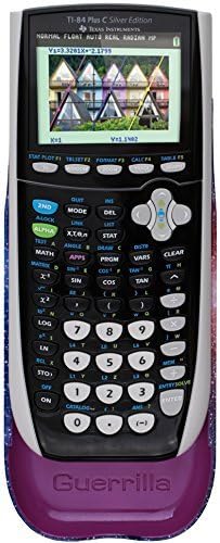 Guerrilla TI84STARHC Hard Slide Case-Cover for TI-84 Plus, TI 84-Plus C Silver Edition, TI-89 Titanium Graphing Calculator, Starbursts
