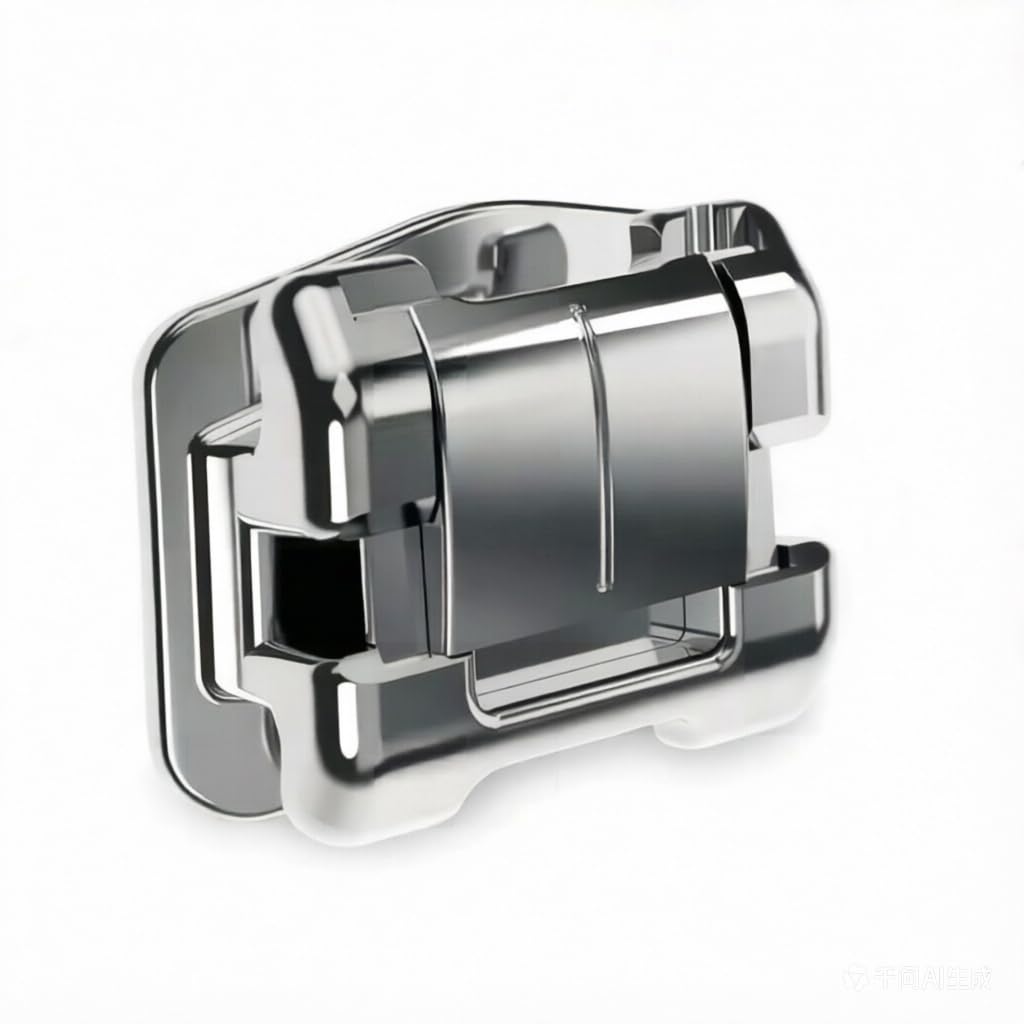 S&Dent 1 Pack Orthodontic Bracket PT V Plus Self-ligating Brackets 0.018 Low Torque 345# with Hook