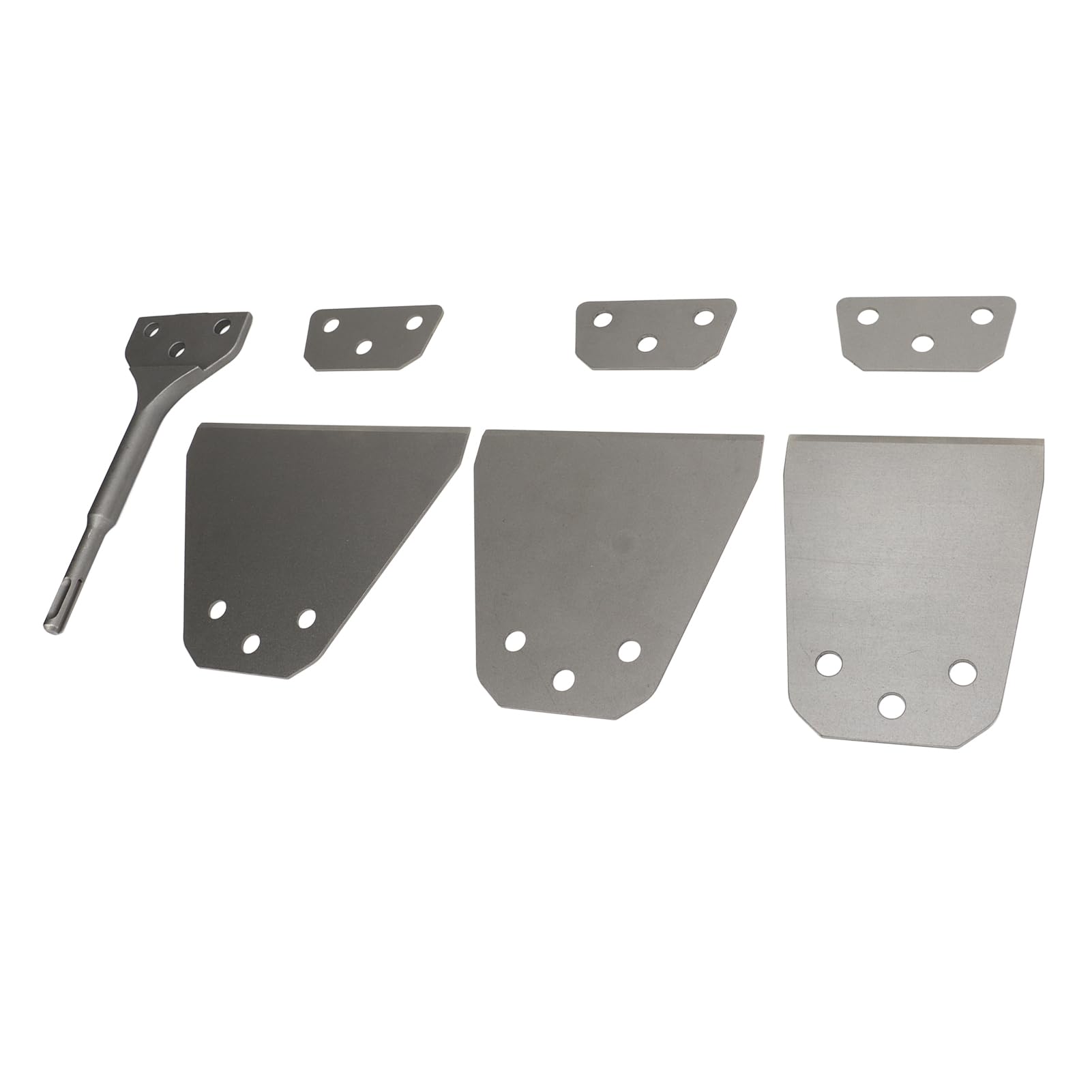 Cincel para retirar azulejos, kit de raspador de suelo ultra delgado para martillo eléctrico, raspador de pared y suelo de alta resistencia con mango redondo para eliminar mortero,