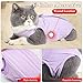 Kodervo Cat Surgery Recovery Suit, Kitten Surgical Full Bodysuit for Abdominal Wound Protector Anti Licking After Surgery, Professional Cat Surgical Suit E-Collar Alternative for Male & Female Pets