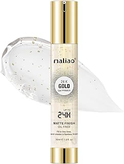 Maliao 24K Gold Gel Matte Finish Oil-Free Primer - Flawless Base for Lasting Beauty 30ml