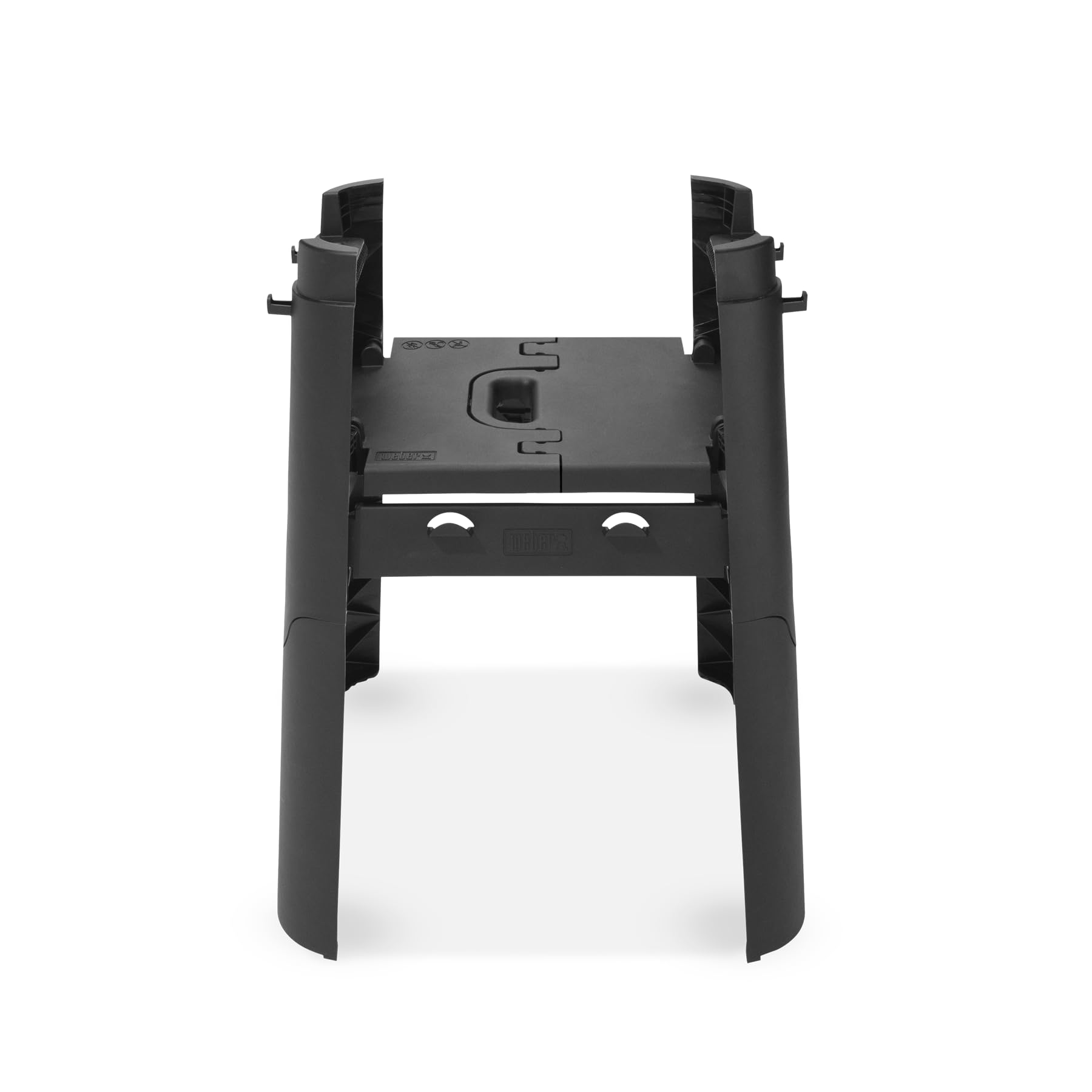 Weber Support avec pieds et tablette latérale / Pour barbecue électrique Lumin Compact, design pliable, crochets intégrés pour ustensiles, montage facile, 68 x 55 x 55,5 cm