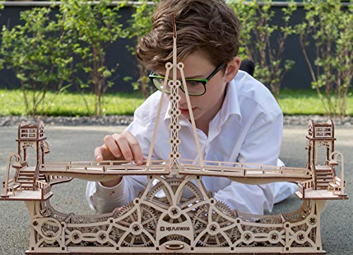 Wise Elk - Pedestrian Bridge Wooden Mechanical 3D Model Building Kit